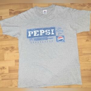 Vintage 90s Pepsi Single Stitch Grey Shirt MiUSA